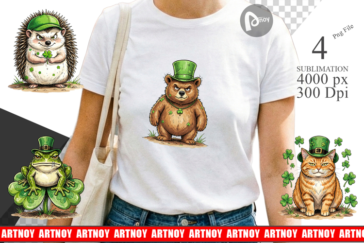 Lucky St Patricks Animal Sublimation