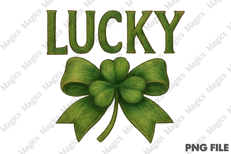 Lucky St.Patricks Day Coquette Png