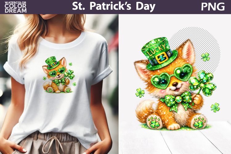 St. Patricks Day Clipart | Fox Clover Sublimation