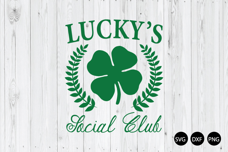 Luckys Social Club SVG, Lucky Girl SVG, St Patrick Bow SVG