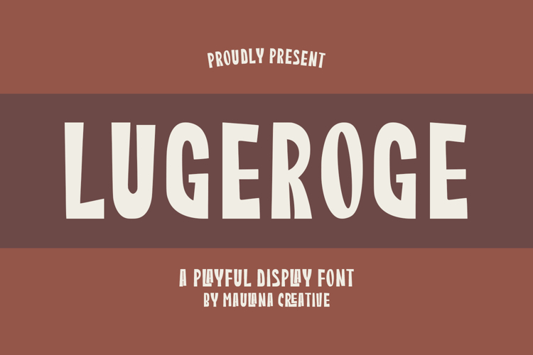 Lugeroge Playful Display Font