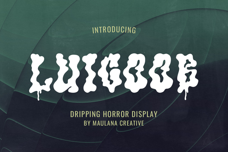 Luicoob Dripping Horror Display Font