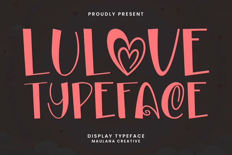 Lulove Display Typeface
