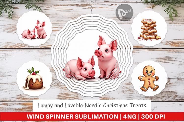 Nordic Christmas Treats Wind Spinner