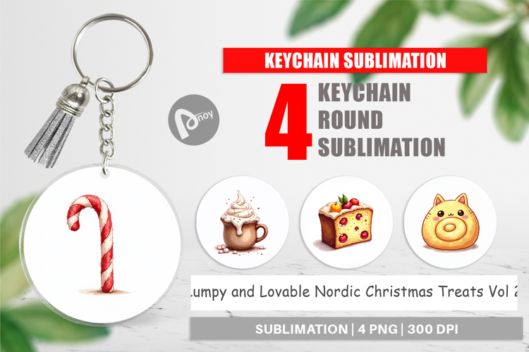 Nordic Christmas Treats Keychain