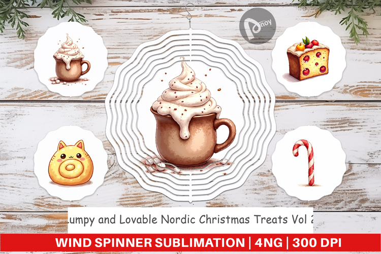 Nordic Christmas Treats Wind Spinner