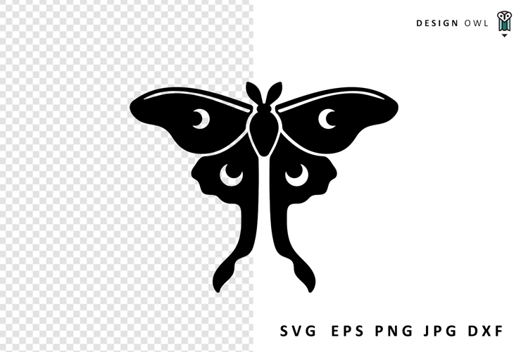 Luna Moth - Celestial SVG