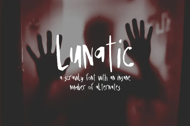 Lunatic Display Font