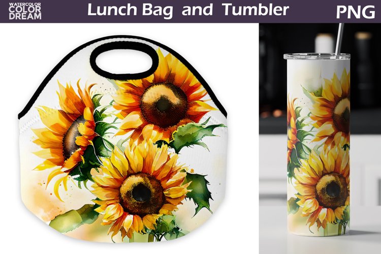 Watercolor Sunflower Clipart Image 11