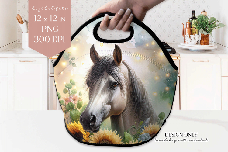 Horse Lunch Bag PNG Sublimation Design