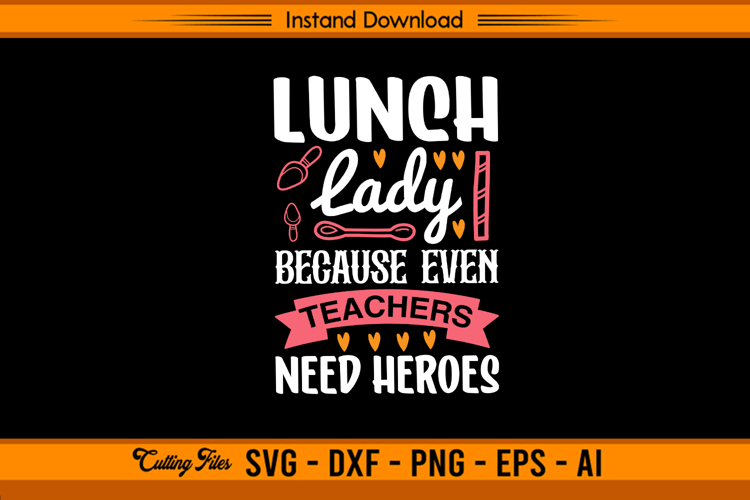 Lunch Lady Svg Image 18