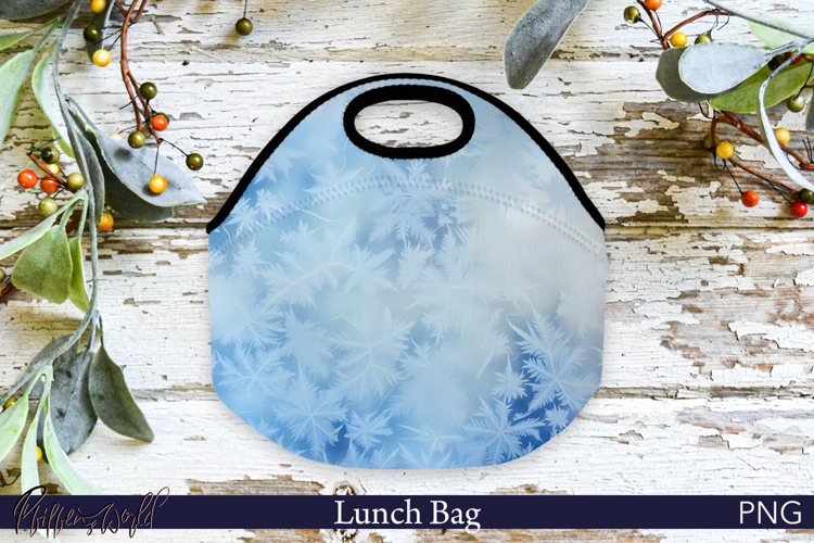 Lunch Bag Design | Winter | Frost Patterns | Snowflakes