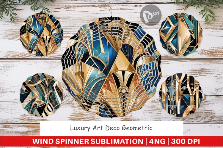 Wind Spinner Luxury Art Deco Geometric