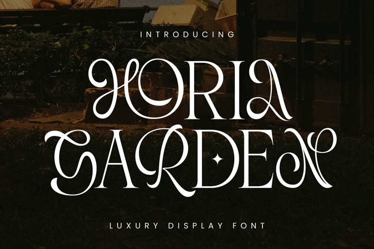 Horia Garden - Luxury Food Font