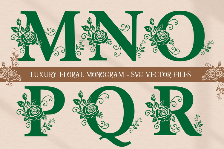 Rose Monogram Svg Image 2
