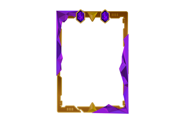 luxury frame art card layout template with diamond and polyg