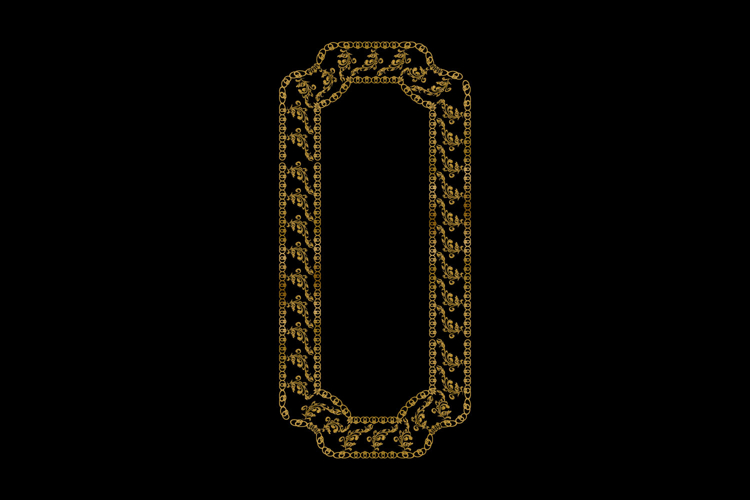 luxury frame art floral decoration vintage element concept