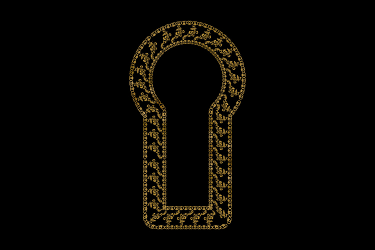 luxury frame art floral decoration vintage element graphic