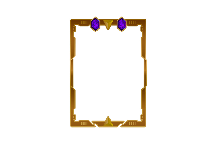 Luxury game asset frame art with diamond element concept example image 1