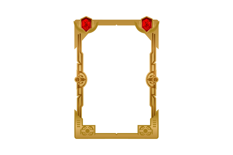 Luxury game asset frame art with diamond element design example image 1