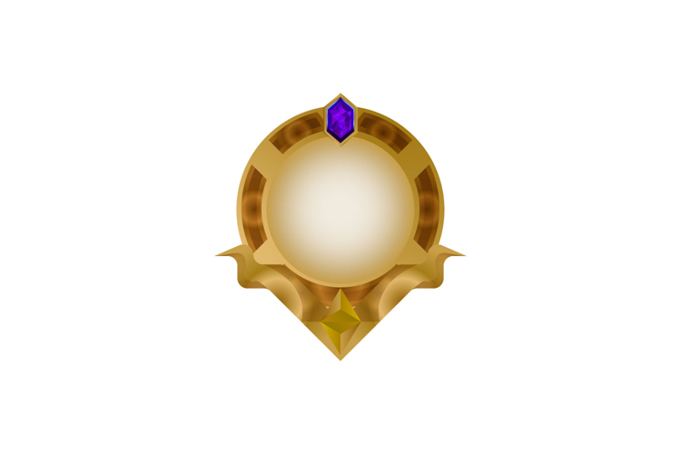 Luxury gold game asset ui graphic element decoration example image 1