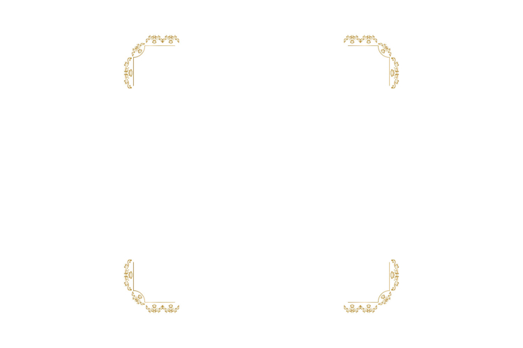 Luxury gold vintage pattern divide floral element isolated