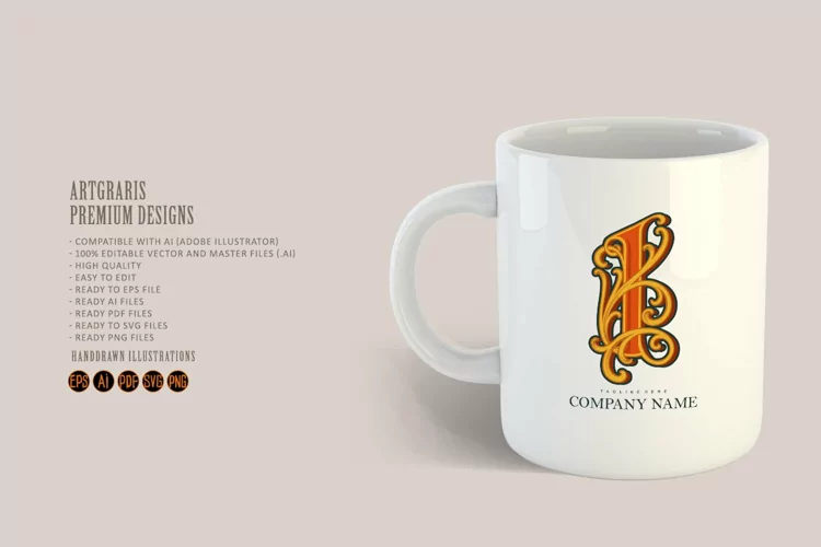 Luxury lettering I monogram logo vintage elegance