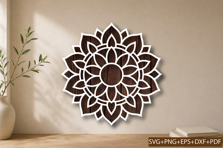 Luxury Lotus Mandala SVG