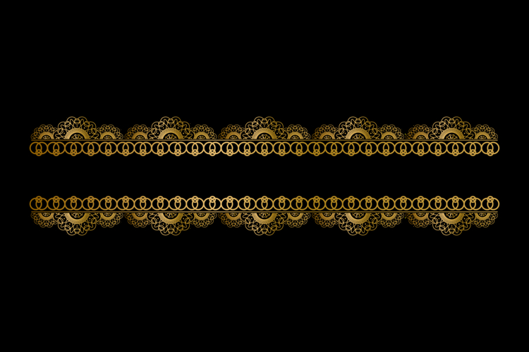 Luxury mandala floral border element ornament design