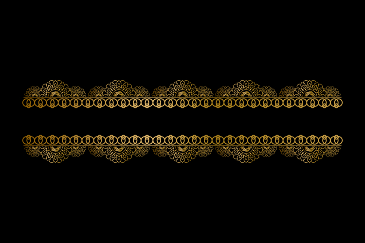Luxury mandala floral border element ornament graphic