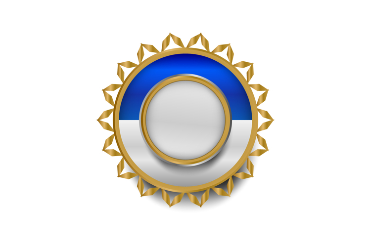 Luxury retro blank shape badge and label template design