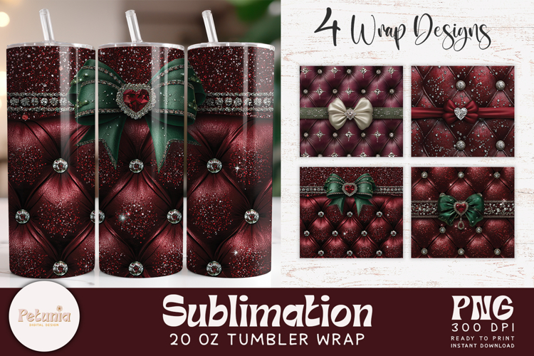 Christmas Tumbler Wrap | Luxury Tumbler Wrap