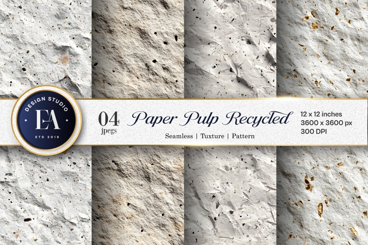 Paper Pulp Recycled Texture Speckled Digital Paper
