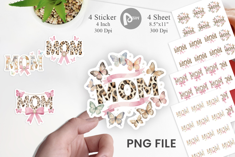 Luxury MOM Pearl Sticker