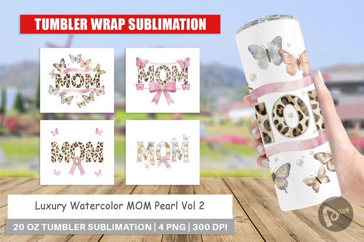 Luxury MOM Pearl Tumbler