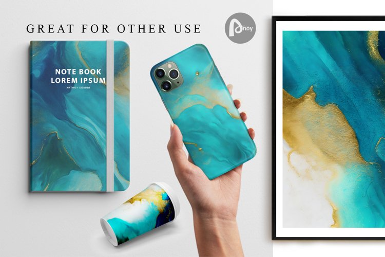 Luxury Watercolor Green | Digital Paper