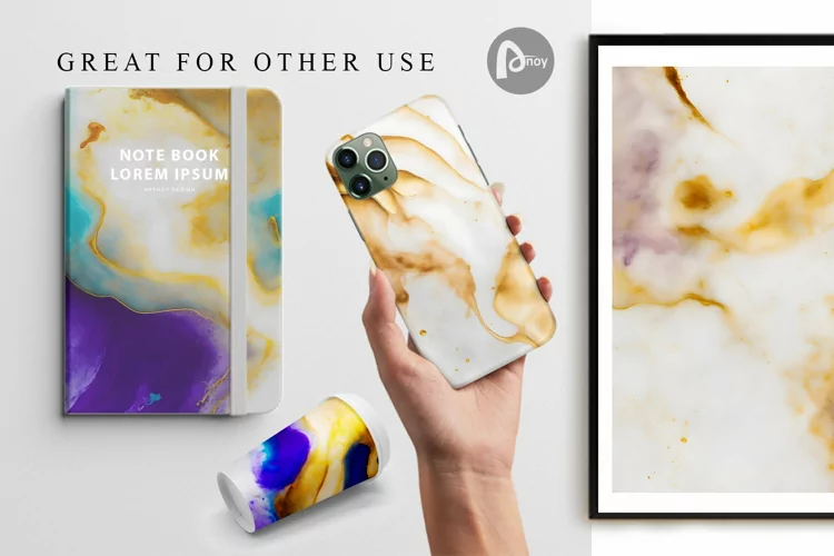 Luxury Watercolor Iridescent | Digital Paper