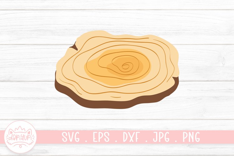 Wood Slice Clipart Design