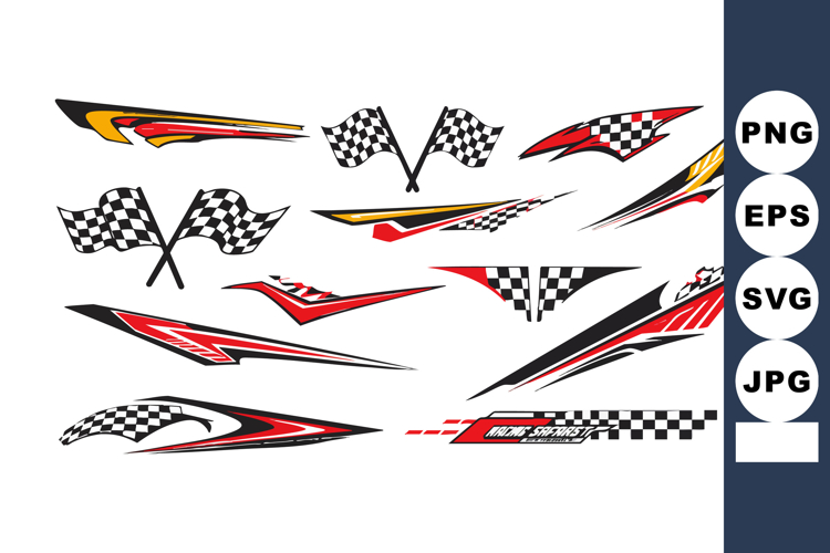 Racing Flag Vector Image 8