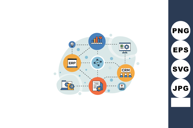 Enterprise resource planning and customer relationship manag