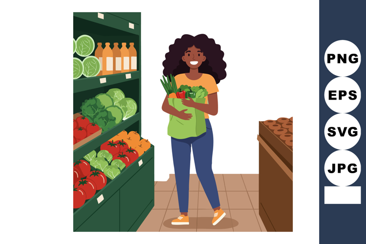 Grocery Bag Clipart Image 16