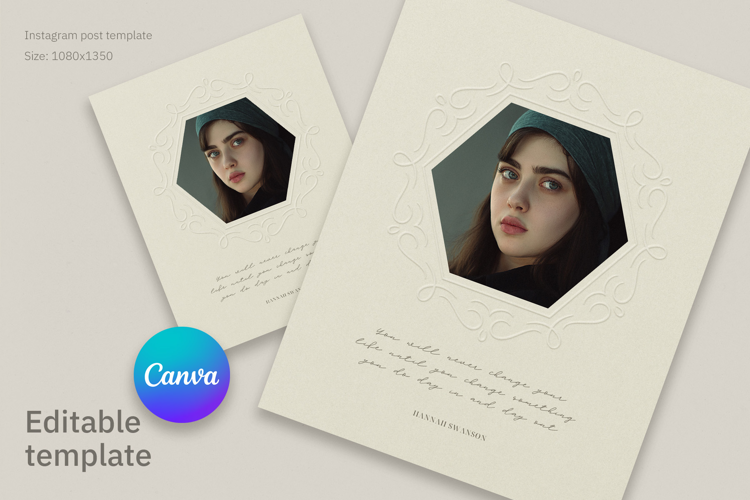 Elegant Hexagon Photo Frame Instagram