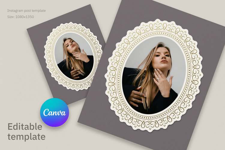 Elegant Gold Filigree Paper Photo Frame