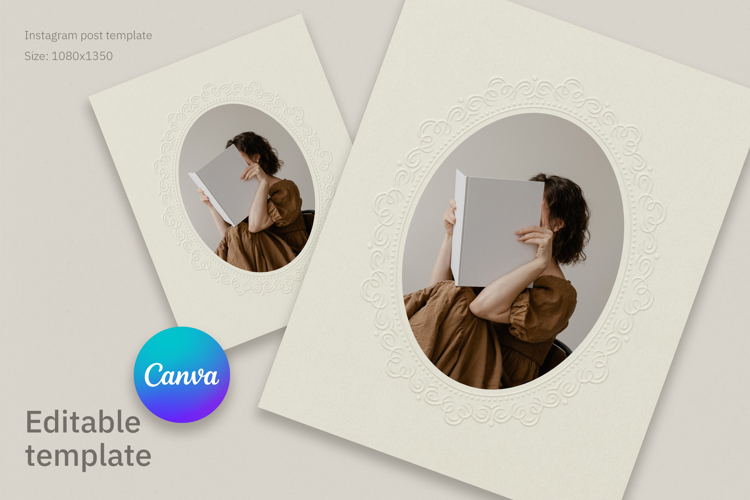 Elegant Photo Frame Instagram Post Canva