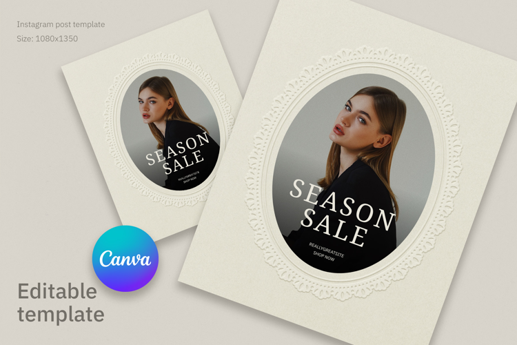 Season Sale Instagram Canva Template