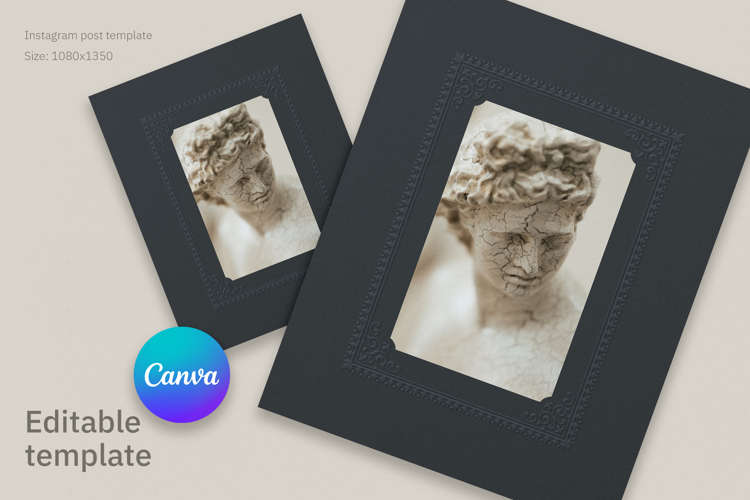 Elegant Ornate Dark Photo Frame