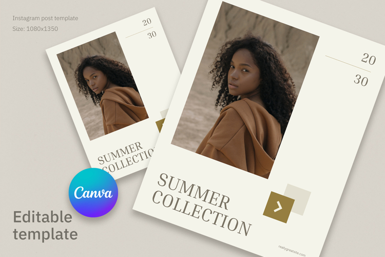 Minimalist Aesthetic Summer Fashion Canva Template