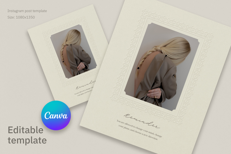 Boho Instagram Post Canva Template