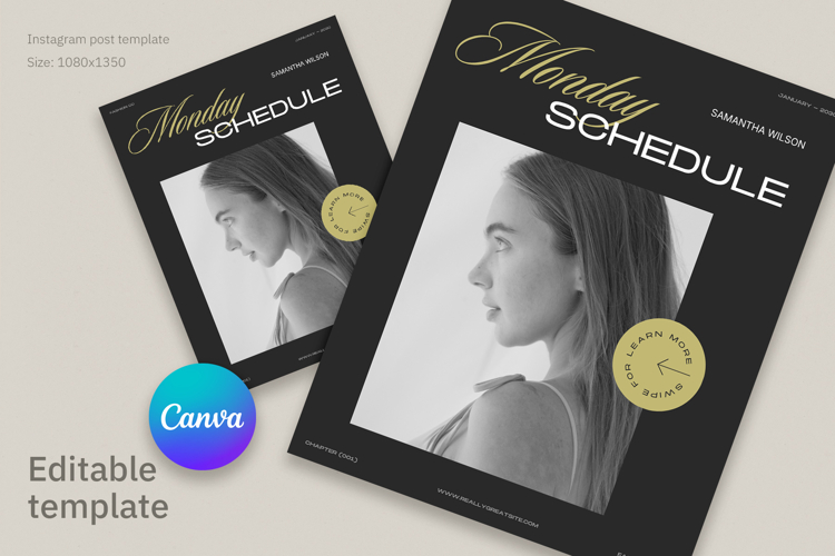 Aesthetic Fashion Magazine Canva Post