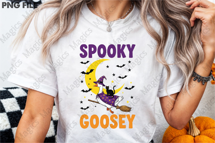 Halloween Witch Goose Spookey Goosey